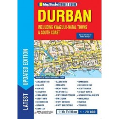 DURBAN Street Guide including KZN Towns & South Coast 11th edition + Bonus visitor's guide