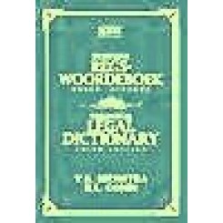 Trilingual legal dictionary: English-Afrikaans-Latin-Afrikaans-English Afrikaans-English [1st edition] by V.G.Hiemstra